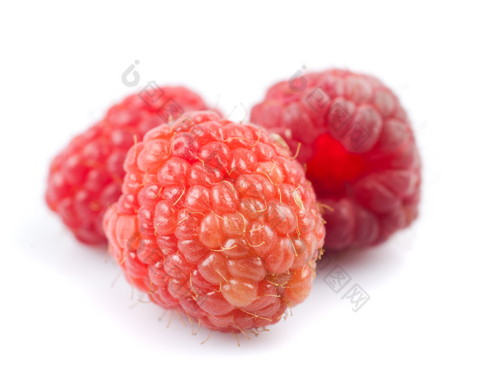 红色树莓水果摄影图