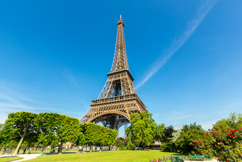 巴黎埃菲尔铁塔的美景
