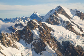 简约雪山美景摄影图