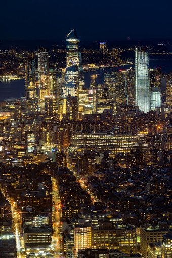 美国城市夜景摄影图