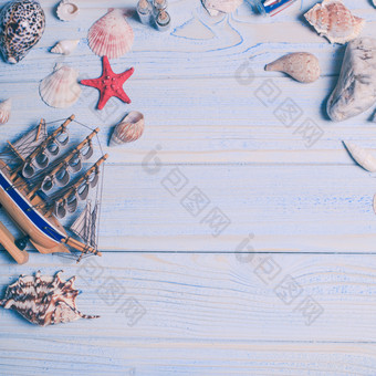 海洋生物帆船装饰品