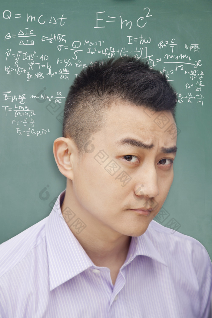 数学男教师摄影图