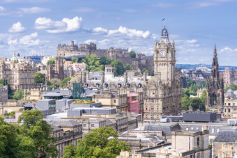 爱丁堡城市景观建筑天空蓝天美丽旅游旅行