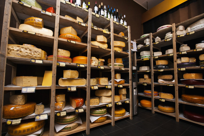 美味的奶酪商店摄影图