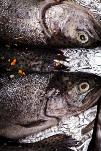 海鲜鱼肉食材摄影图