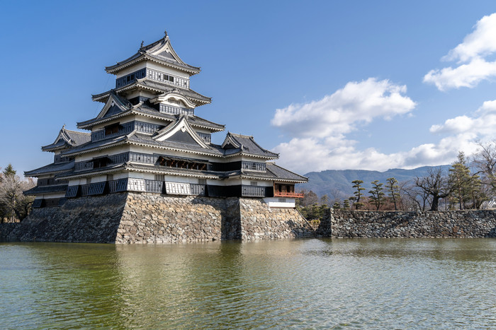 松本城堡建筑摄影图