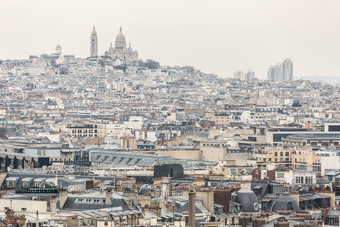 暗色调法国大城市摄影图