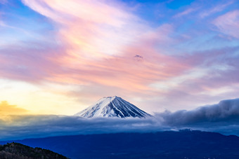日本富士山唯美风景