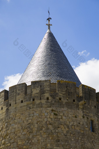 锥形城堡建筑房顶
