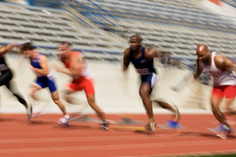 短跑运动员摄影图