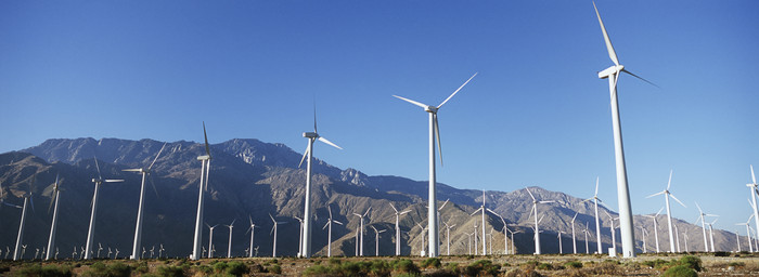 新能源风车摄影图