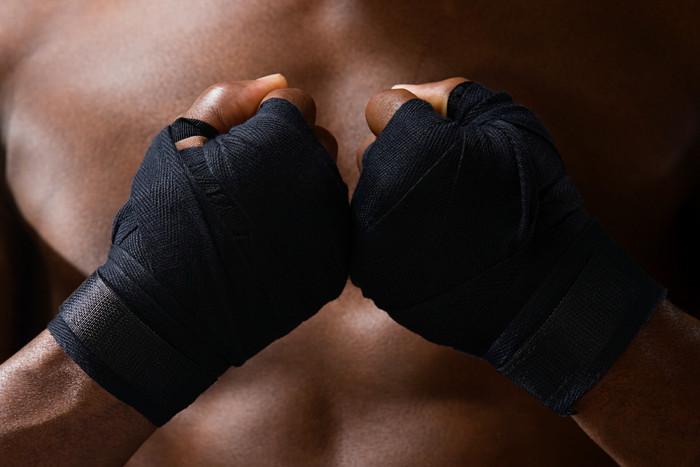 暗色调拳击选手摄影图