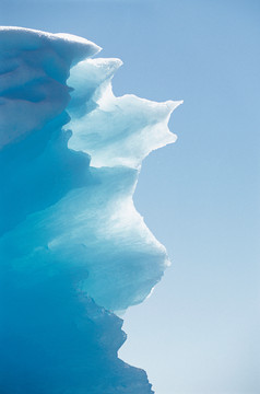 蓝色调大冰川美景摄影图