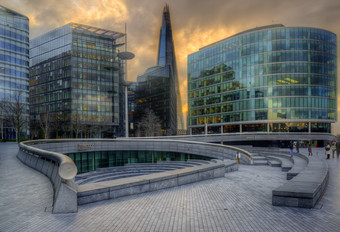 伦敦城市商业楼摄影图