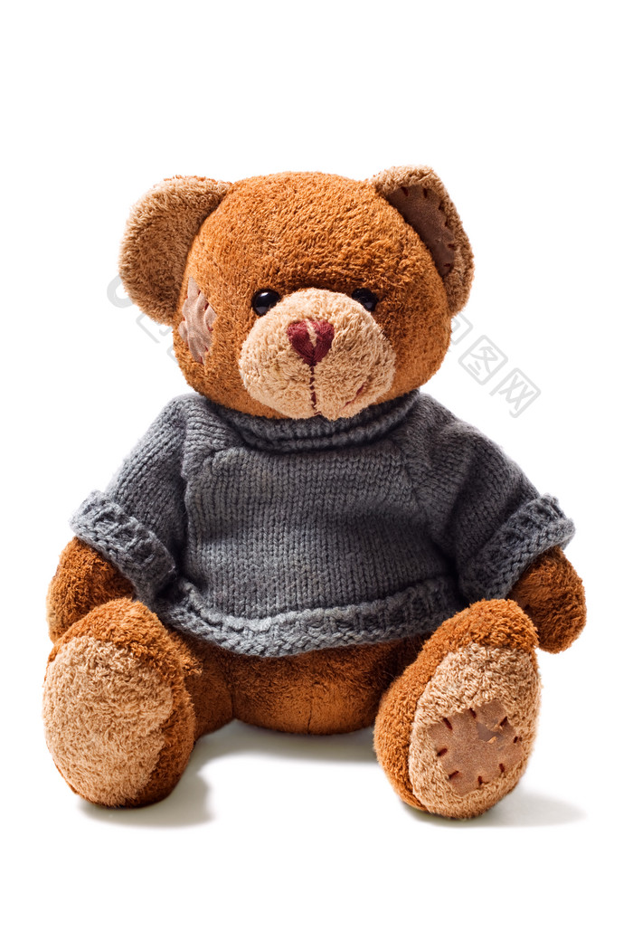 棕色泰迪玩具熊摄影图