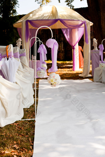 婚礼场地装饰摄影图图片