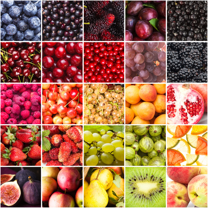 简约多种水果摄影图