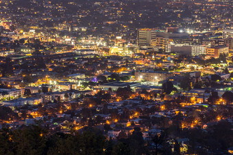 洛杉矶城市夜景灯光