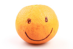 笑脸橙子水果摄影图