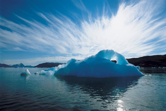 大自然海洋冰山景观