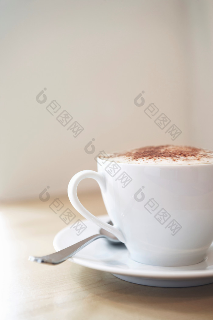 简约一杯咖啡饮品摄影图