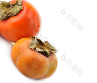 简约新鲜柿子摄影图