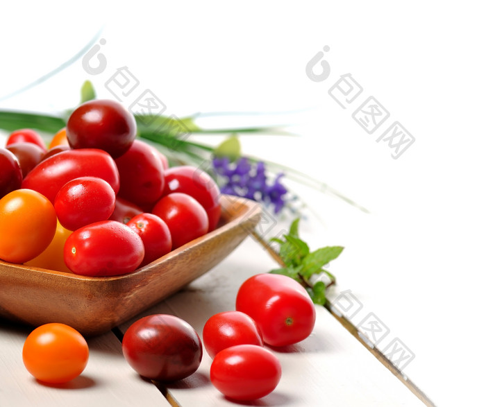 简约水果番茄摄影图