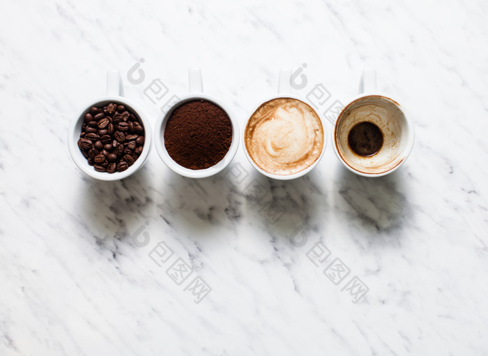 咖啡饮品和咖啡豆
