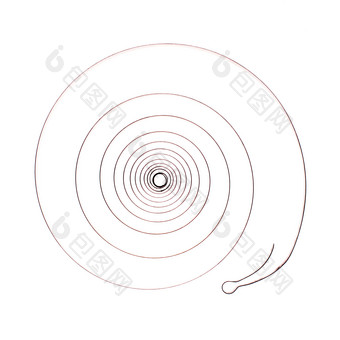 螺旋状的钢丝圈摄影图图片
