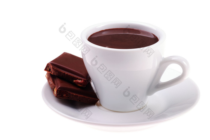 巧克力咖啡饮品摄影图