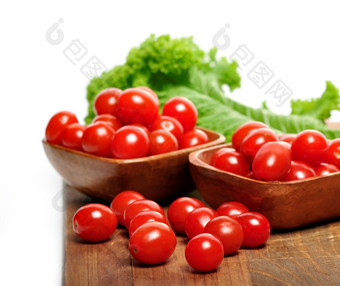 简约新鲜小番茄摄影图