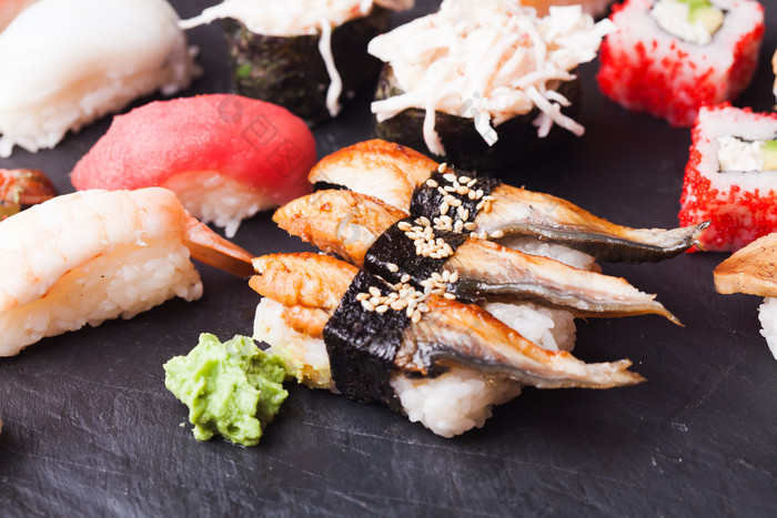 美味的日本寿司摄影图