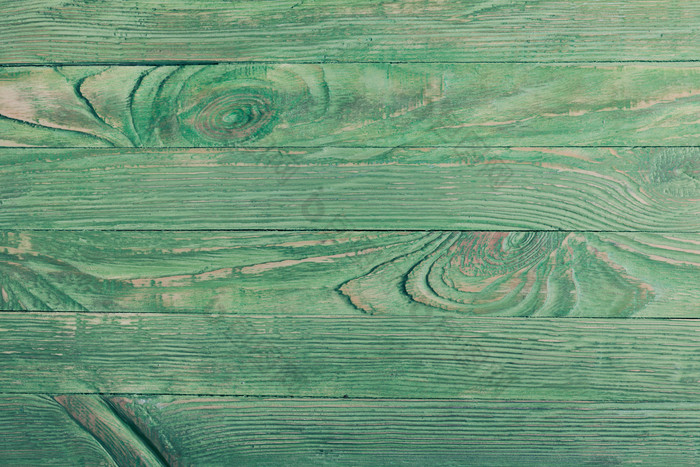 绿色木板上的木纹