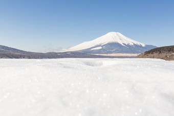 清新漂亮的富士山<strong>摄影图</strong>