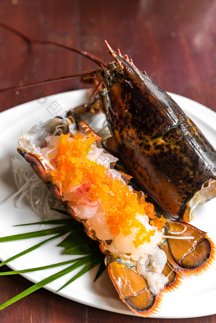 海鲜美食大龙虾摄影图