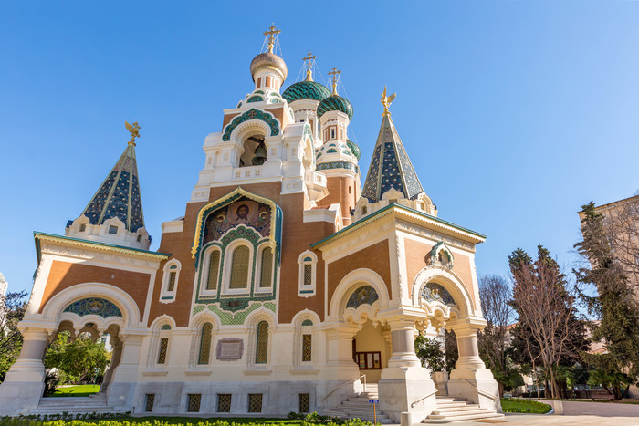俄罗斯大教堂敬拜摄影图