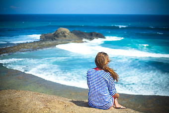 一个人孤独背影