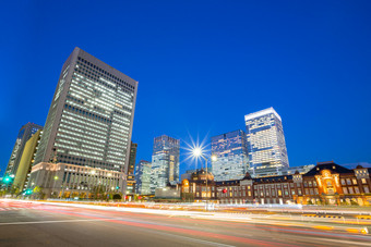 城市建筑夜晚高楼