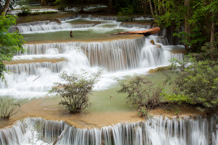 自然风景瀑布河流
