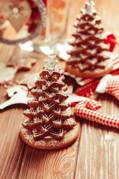 圣诞节雪花饼干圣诞树