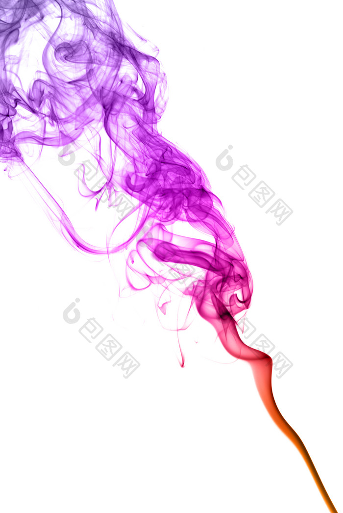 紫红色烟雾水墨摄影图