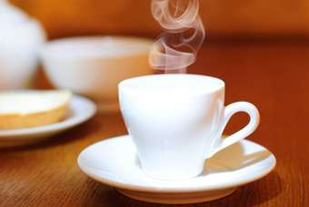 早餐咖啡杯摄影图