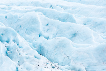 清新风蓝色冰川摄影图