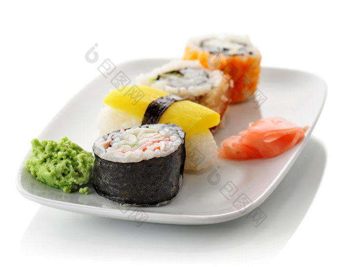 小清新寿司美食摄影图
