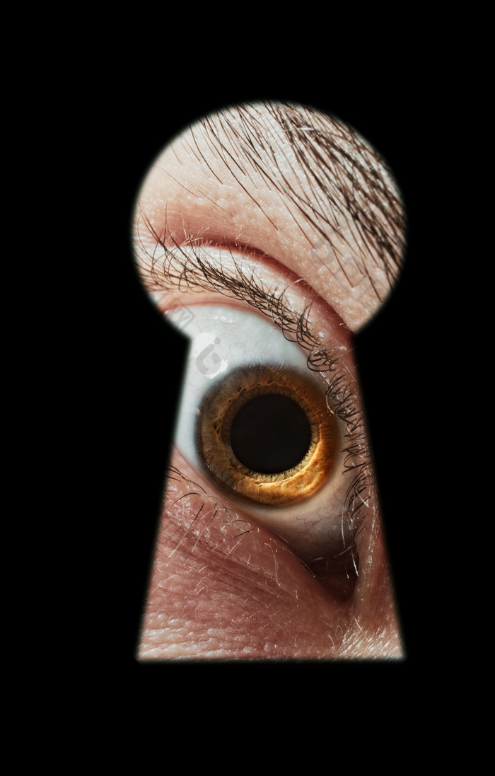 眼睛注视注意窥视