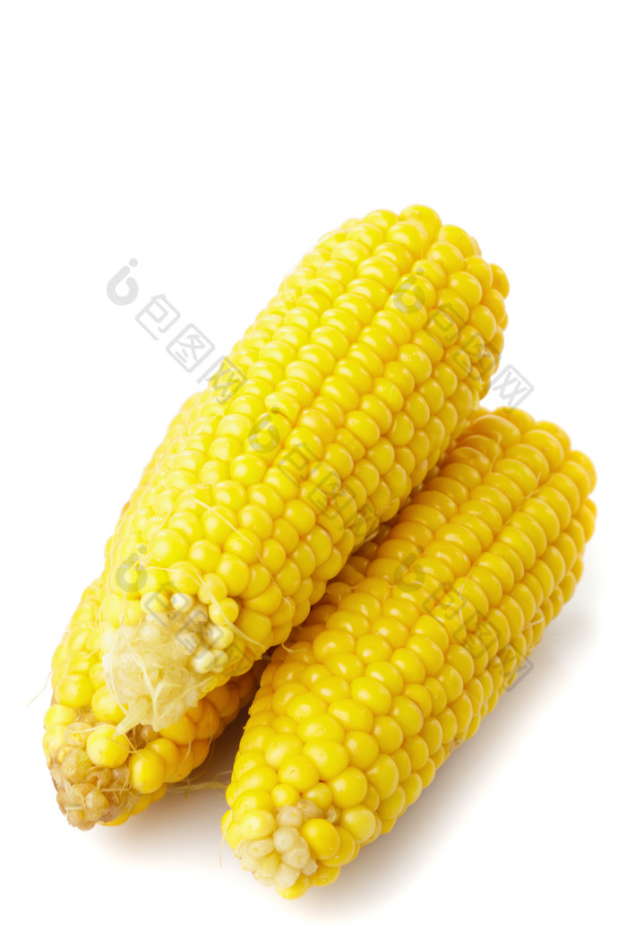 煮熟的玉米摄影图