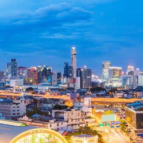 曼谷城市夜景景观