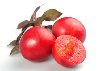 新鲜水果樱桃李摄影图