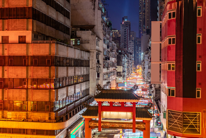 香港城市建筑物元素