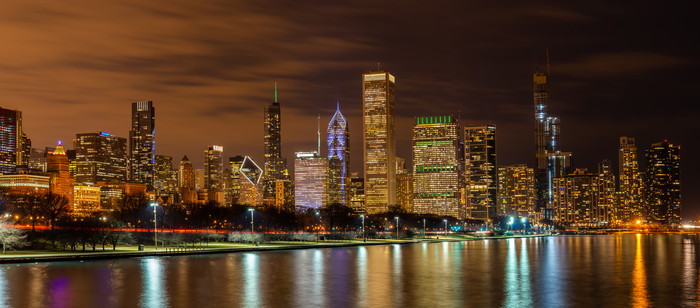 芝加哥摩天大楼全景